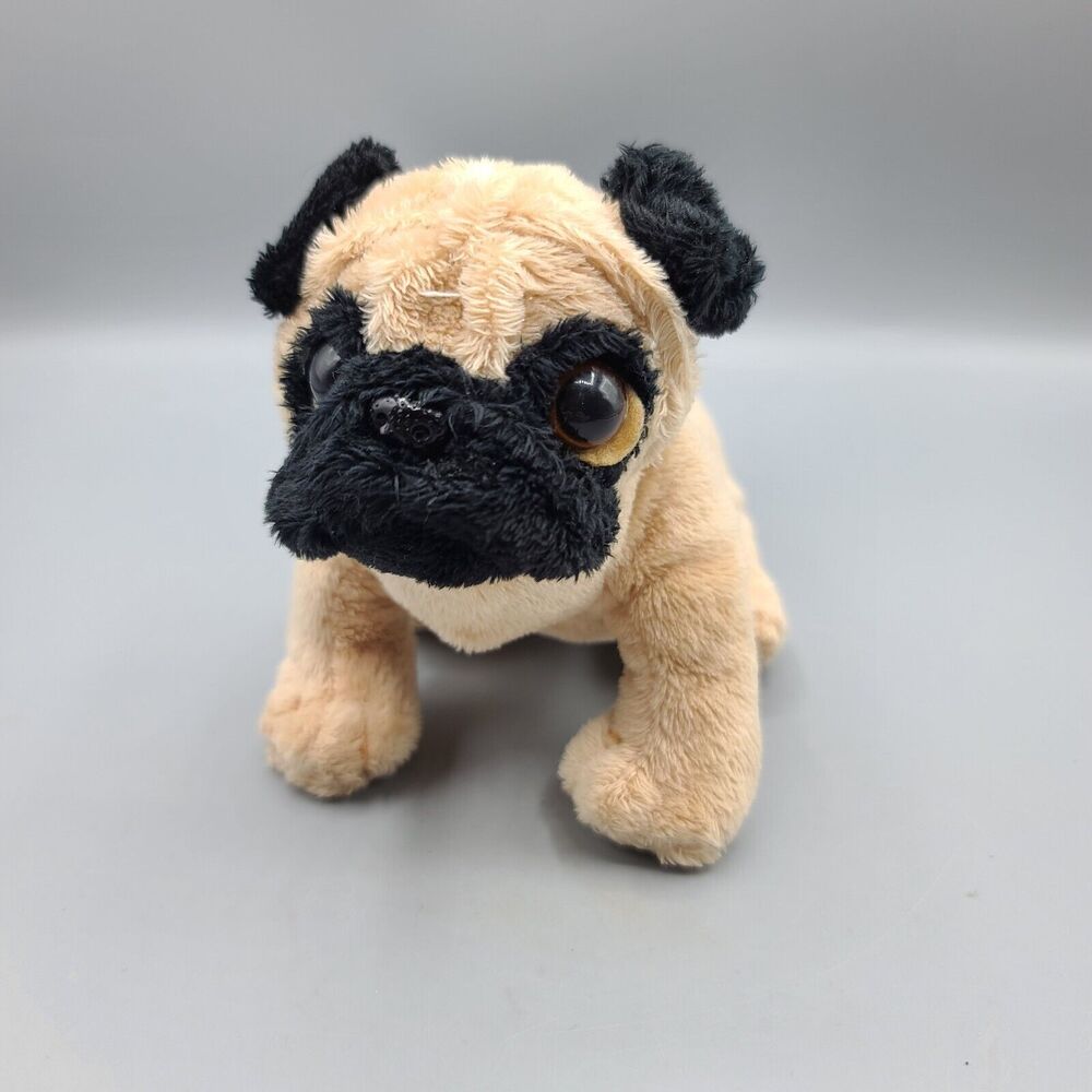 Pug Dog Plush Webkinz Lil' Kinz No Code Tag Ganz Realistic Stuffed Animal